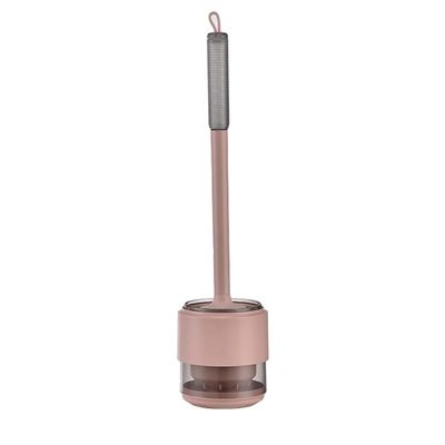 PEKJI Modern Silicone Toilet Brush Deep Cleaning Toilet Brush and Holder Floor-Mounted Toilet Cleaner Brush for Bathroom Storage Easy to Clean