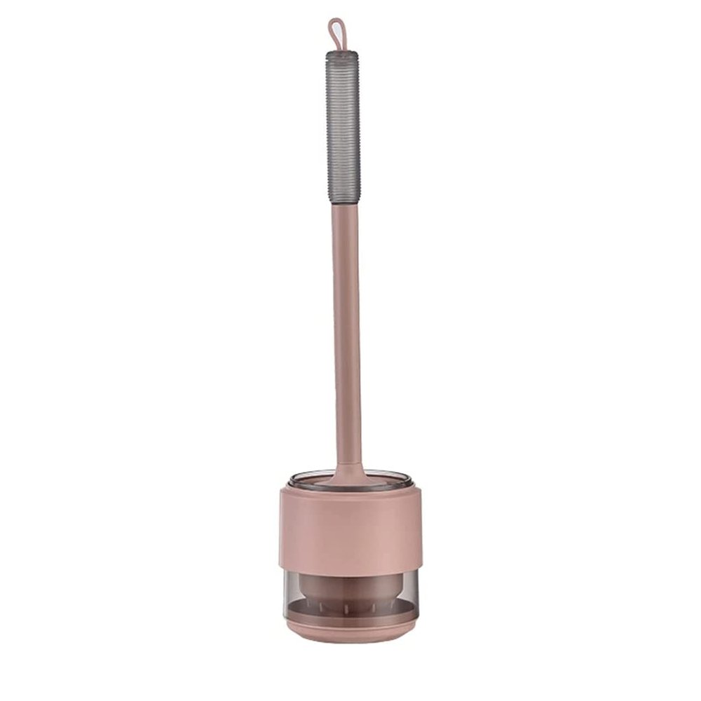 PEKJI Modern Silicone Toilet Brush Deep Cleaning Toilet Brush and Holder Floor-Mounted Toilet Cleaner Brush for Bathroom Storage Easy to Clean