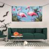 Tropical flamingos Banner Holiday Backdrop for Outdoor Happy Birthday Decorations Yard Signs Christmas Banners Fence Hanging Flag Home Decoration for Party Wedding Business view 2