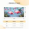 Tropical flamingos Banner Holiday Backdrop for Outdoor Happy Birthday Decorations Yard Signs Christmas Banners Fence Hanging Flag Home Decoration for Party Wedding Business view 3