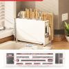 Kitchen Knife Drying Holder, Kitchen Knife Holder, Kitchen Knife Organizer, Integrated Chopsticks Cutting Board Storage Rack Organizer (White) view 4