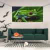 Animal Frog Green Leaf Leaves Banner Holiday Backdrop for Outdoor Happy Birthday Decorations Yard Signs Christmas Banners Fence Hanging Flag Home Decoration for Party Wedding Business view 2