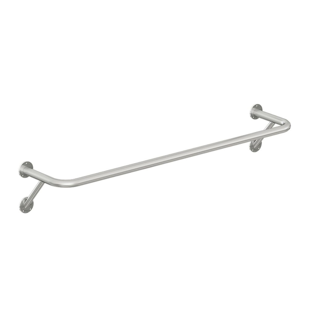 Torzk Wall Mounted Clothing Rack, Stainless Steel Wall Clothes Rail Detachable Clothes Hanging Rod Heavy Duty Garment Bar For Closet Storage Retail Display Clothes Rod For Closet (Size : L-120cm)