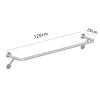 Torzk Wall Mounted Clothing Rack, Stainless Steel Wall Clothes Rail Detachable Clothes Hanging Rod Heavy Duty Garment Bar For Closet Storage Retail Display Clothes Rod For Closet (Size : L-120cm) view 2