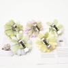 qbodp 2 Pack Curtain Tiebacks Clip Artificial Flower Tie Backs for Curtains, Home Decor Living Room Curtain Decoration Clip, Purple view 3