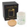 Candyl Ceramic Jar with Bamboo Lid Kitchen Canister Air Sealed Half-Liter 16oz 500ml view 2
