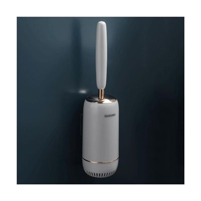 PEKJI Modern Wall-Mounted Toilet Brush with Silicone Bristles Toilet Brush and Holder Deep Cleaning Toilet Cleaner Brush for Bathroom Easy to Clean