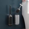 PEKJI Modern Wall-Mounted Toilet Brush with Silicone Bristles Toilet Brush and Holder Deep Cleaning Toilet Cleaner Brush for Bathroom Easy to Clean view 2