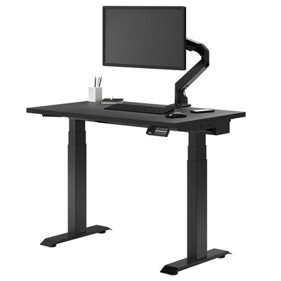 Desky Dual Mini Sit Stand 32 x 20 in Compact Desk with Dual Motors, 3-Stage Height Range, 4 Memory Presets  One-Piece Top for Home Office Black