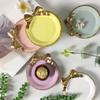 jojofuny 3pcs Elegant Round Platter Bow- for Serving Desserts and Fruits at Parties Smooth Finish Decorative Tableware view 4