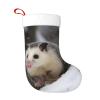 AdaNti Opossum in Snow Print Christmas Stockings with Plush Cuff Soft Xmas Hanging Stockings Xmas Decoration for New Year Xmas Party 1 Pack 17.7 Inch view 1