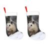 AdaNti Opossum in Snow Print Christmas Stockings with Plush Cuff Soft Xmas Hanging Stockings Xmas Decoration for New Year Xmas Party 1 Pack 17.7 Inch view 3