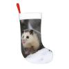 AdaNti Opossum in Snow Print Christmas Stockings with Plush Cuff Soft Xmas Hanging Stockings Xmas Decoration for New Year Xmas Party 1 Pack 17.7 Inch view 4