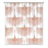 Yinrune Blush Pink Bird Swan Flock Shower Curtain Set with Hooks Chinoiserie Style Shower Curtain Asian Inspired Shower Curtains Bathroom Decor Polyester Fabric Shower Curtains with Holes view 1