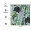 Yinrune Chinoiserie Shower Curtains for Bathroom Black and Green Floral Flower Bathroom Shower Curtain Asian Modern Shower Curtain 60x72in Polyester Fabric Shower Curtain Set Bathroom Decor view 2