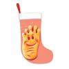 AdaNti Happy Foot Print Christmas Stockings with Plush Cuff Soft Xmas Hanging Stockings Xmas Decoration for New Year Xmas Party 1 Pack 17.7 Inch view 4