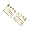 STOBOK 2sets 16mm Christmas Bell Hanging Pendant DIY Bell Pendant Mini Ornament Christmas Theme 120pcs*2 view 1