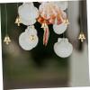 STOBOK 2sets 16mm Christmas Bell Hanging Pendant DIY Bell Pendant Mini Ornament Christmas Theme 120pcs*2 view 4
