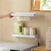 BAHELS Shower Caddy No Punching Bathroom Storage Rack, Wall Mounted Shower Shelf, Makeup Organizer Shelf With 2 Hooks Bathroom Organizer (Color : 40cm) view 3