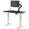Desky Dual Mini Sit Stand 40 x 24 in Compact Desk with Dual Motors, 3-Stage Height Range, 4 Memory Presets  One-Piece Top for Home Office Burnished Wood view 1