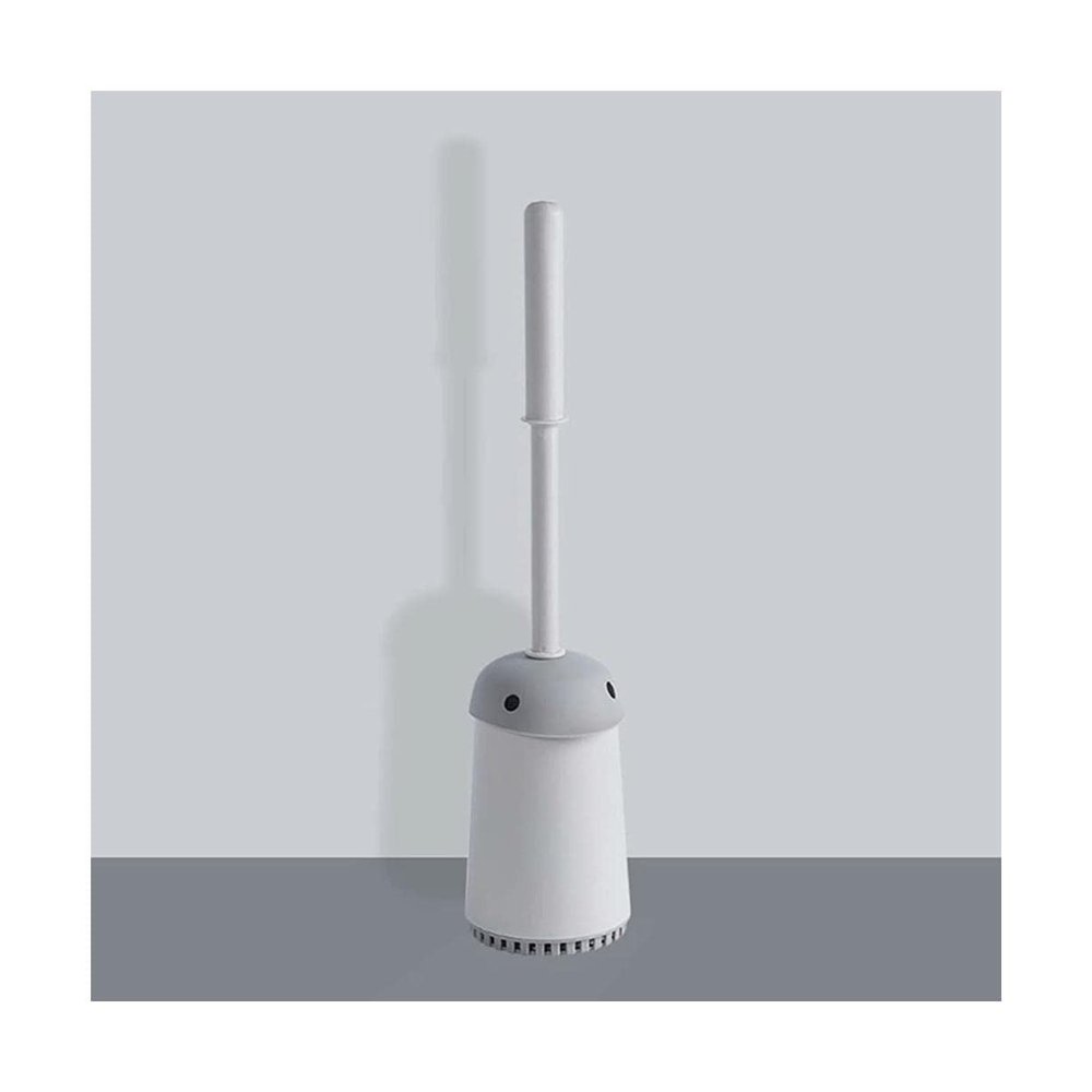 PEKJI Modern Lovely Toilet Brush Creativity Toilet Brush and Holder Plastic Toilet Bowl Brush with Long Handle Toilet Cleaner Brush Easy to Clean