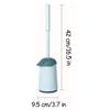 PEKJI Modern Lovely Toilet Brush Creativity Toilet Brush and Holder Plastic Toilet Bowl Brush with Long Handle Toilet Cleaner Brush Easy to Clean view 2