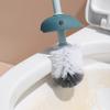 PEKJI Modern Lovely Toilet Brush Creativity Toilet Brush and Holder Plastic Toilet Bowl Brush with Long Handle Toilet Cleaner Brush Easy to Clean view 4