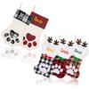 Ulico Personalized Pets Stockings, Custom Christmas Stocking for Dogs Cats, Embroidered Large Pet Paw or Bone Shape Xmas Stockings, Christmas Decoration Fireplace Hang Stocking Family Holiday1 Pcs view 1