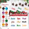 Ulico Personalized Pets Stockings, Custom Christmas Stocking for Dogs Cats, Embroidered Large Pet Paw or Bone Shape Xmas Stockings, Christmas Decoration Fireplace Hang Stocking Family Holiday1 Pcs view 2