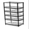 Omega 24" Deep x 36" Wide x 54" High 6 Tier Stationary Black Basket Unit view 1