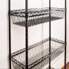 Omega 24" Deep x 36" Wide x 74" High 5 Tier Stationary Black Basket Unit view 3