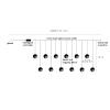 9.84ft 10 Lights Christmas Wishing Ball String Lights, Xmas Santa, Snowman, Curtain Lights for Home Window Ornaments, Indoor Outdoor Waterproof for Patio, Lawn, Garden, DIY Decoration, Snow (C) view 2