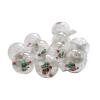 9.84ft 10 Lights Christmas Wishing Ball String Lights, Xmas Santa, Snowman, Curtain Lights for Home Window Ornaments, Indoor Outdoor Waterproof for Patio, Lawn, Garden, DIY Decoration, Snow (C) view 3