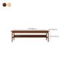 CraftThink Modern Wood Writing Desk, H-Shape Office Desk Study Writing Table Student Desk Home Office Desk Workstation - Natural Shelves Include Without Chairs 63" L x 23.5" W x 29.5" H view 3