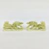 NATURAL MARBLE SHOP Set of 2 Green Onyx Marble Dragon Statue, Feng Shui Chinese Royal Dragon Statue Luck & Wealth Home Dcor Sculpture Gift Collectible Ornament (5.9" L) view 1