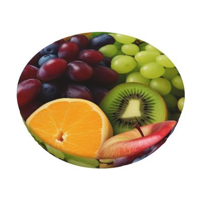 WSOIHFEC Fruits Stool Covers Round Chair Cover for Bar Stool Seat Covers Non Slip Round Bar Chair Cushion Cover Stool Cushion Slipcover for Home Bar Hotel Office