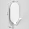 VALINK Plastic Towel Hooks, 5 or 10PCS Self Adhesive Waterproof Wall Hanger for Shower, Bathroom, Kitchen, Glass Door, Grey view 2