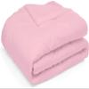 All Season Goose Down-1 Piece Diamond Stitched Comforter Set 100% Natural Cotton | 500 GSM Fill |Baby Pink Comforter Only Cloud Fluffy Diamond Pattern Duvet Inset-Olympic Queen (98'' x 98'') view 3