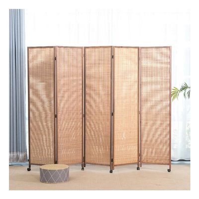 pujindu Room Divider Screen Privacy Panel, Movable Folding Room Divider, Freestanding Partition Wall Panel Privacy Furniture, Privacy Screen Separator (Color : Wood Colour, Size : 15.7x59in-3PCS)