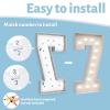 4FT Marquee Light Up Numbers 7,Party Decoration Large Marquee Light Up Letters with Weighted Water Bag,Pre-cut Foam Board Set Can Be Used for Birthdays,Weddings,Baby Anniversaries view 4