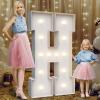 4FT Marquee Light Up Letters H,Party Decoration Large Marquee Light Up Letters with Weighted Water Bag,Pre-cut Foam Board Set Can Be Used for Birthdays,Weddings,Baby Anniversaries view 1