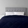 All Season Goose Down-1 Piece Diamond Stitched Comforter Set 100% Natural Cotton | 500 GSM Fill |Navy Blue Comforter Only Cloud Fluffy Diamond Pattern Duvet Inset-King (106'' x 90'') view 2