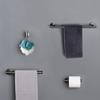 Bathroom Accessories Sets Matte Black Gunmetal Chrome Brushed Gold Robe Hook Towel Bar Paper Holder Stainless Steel,Paper Holder Chrome view 2