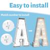 4FT Marquee Light Up Letters Z,Party Decoration Large Marquee Light Up Letters with Weighted Water Bag,Pre-cut Foam Board Set Can Be Used for Birthdays,Weddings,Baby Anniversaries view 3
