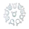 MiJob 10PCS Modeling Caps Fittings Soft Serve Compatible for Ice Cream Machine Spare Parts Lids Nozzle Accessories 29mm Inner Diameter view 1