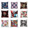 LaBdip Skeleton Flower Cyberpunk Pillow Cover, Abstract Creative European and American Style Digital Printed backrest Cover 21067-215 view 2