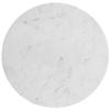 MAKLAINE Contemporary 30''H x 48''W x 48''D White Marble Dining Table, 48" W x 48" D x 30" H view 4