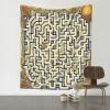EkcoS Labyrinth Treasure Map Colorful Retro Aesthetic Art Tapestry, Labyrinth Treasure Map Wall Decoration Tapestry, Aesthetic Tapestry,Tapestry 60x51in view 1