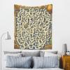 EkcoS Labyrinth Treasure Map Colorful Retro Aesthetic Art Tapestry, Labyrinth Treasure Map Wall Decoration Tapestry, Aesthetic Tapestry,Tapestry 60x51in view 4