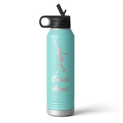 Alterd Industries Ice Skating - Coaching | Coach Gifts | Gifts for Coach | Ice Rink | Ice skating Gifts | figure skating | Tumbler | Figure Skates | Accessories (32oz Water Bottle, Mint)
